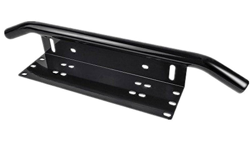 Black Nudge Bar Front Number Plate Car for Light Bar and/or Driving lights LED
