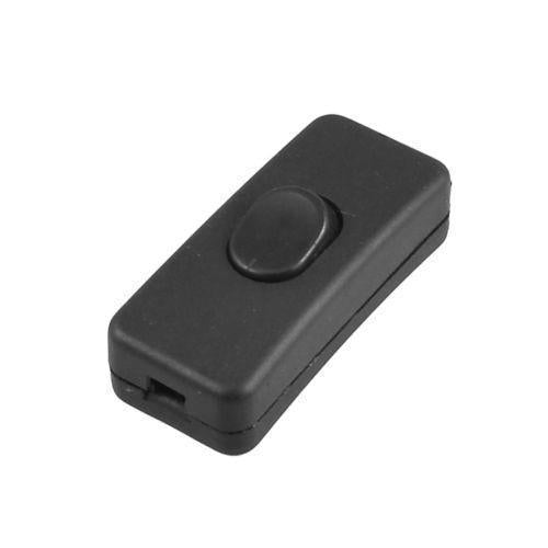 5 x 12V INLINE ON / OFF BLACK ROCKER SWITCH LAMP SPOT LIGHT INLINE CARAVAN