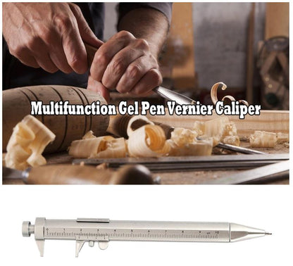20 x Multifunction Gel Ink Pen Vernier Caliper Ball Pen Stationery (20pcs Black)