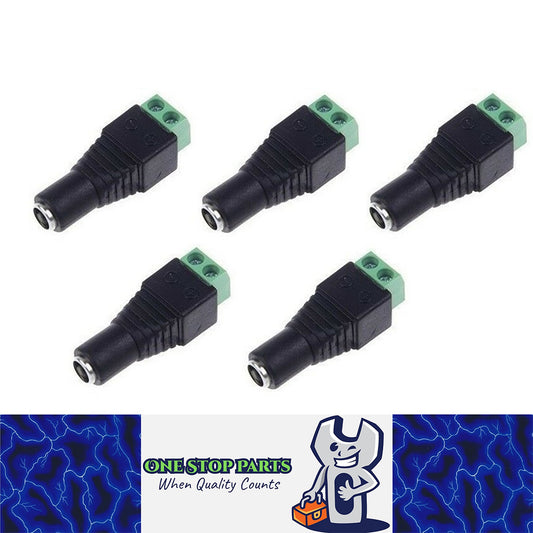 5PCS FEMALE QUICK CONNECTOR FOR LED STRIPS AND 240V TRANSFORMERS