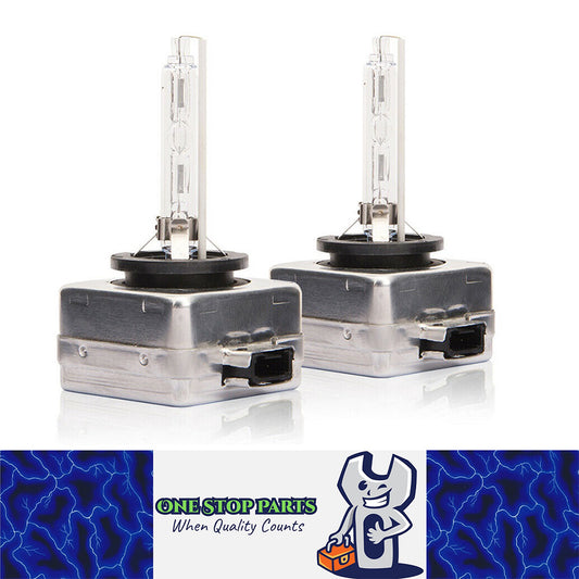 2 x D1S 6000k 35w HID Globes ONLY, Matched pair ready to install to 35w hid kit