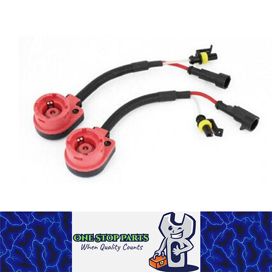 2 x HID Xenon Light Power Wire Harness Connector Cord D2 D2S D2R D2C