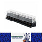 1pc 10 WAY FUSE HOLDER BLOCK TAKES 10 X STANDARD BLADE FUSES 12v / 24v