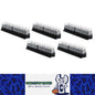 5 X STANDARD BLADE GANG FUSE HOLDER BLOCK TAKES 10 X STANDARD BLADE FUSES