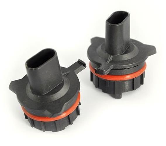 2 x H7 Plastic Car HID Headlight Bulb Holder Adapter Socket for BMW 520 530 E60