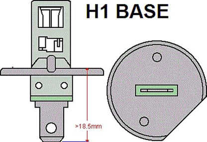 1PC H1 COOL WHITE 12v 20 SMD 360 DEGREE 160LM LED GLOBE