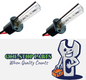 2 x H1 8000k 55w HID Globes ONLY Matched Pair ready to install to 55w hid kit