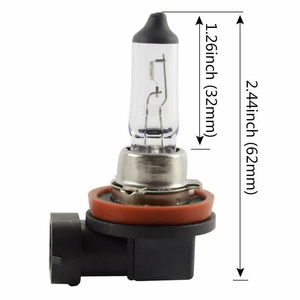 2 x Halogen H11 55w Headlight Globes Quality Australian Stock Supplier (Pair)