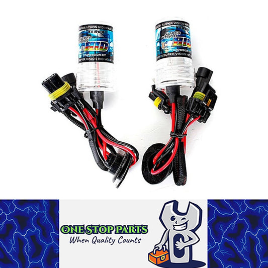 2 x H9 4300k 35w HID Globes ONLY Matched Pair ready to install to 35w hid kit