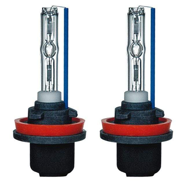 2 x H9 6000k 35w HID Globes ONLY Matched Pair ready to install to 35w hid kit