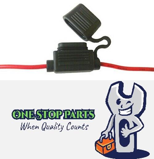 In Line Mini Blade Fuse Holder ,With Dust Cap, Ideal for bike, boat, 4wd, RVs