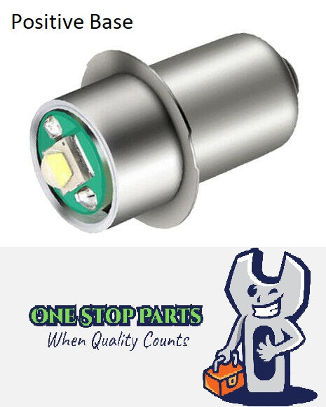 MAGLITE & DOLPHIN TORCH LED UPGRADE P13.5S 5W LED GLOBE PLUG AND PLAY (POS BASE)