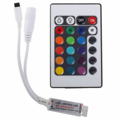 12-24V 2Amp RGB IR CONTROLLER AND RECIEVER IDEAL FOR RGB LED STRIP OR MODULES