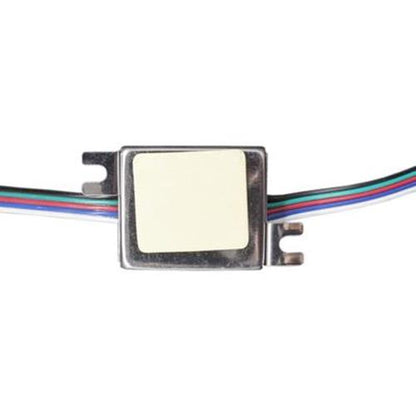 4 x 12v Waterproof Module RGB adhesive block with mounting tabs for signage