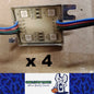 4 x 12v Waterproof Module RGB adhesive block with mounting tabs for signage
