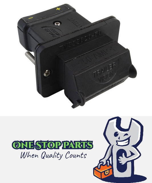 50AMP ANDERSON STYLE PLUG HOLDER RECESSED MOUNT WITH RETRACTABLE LID