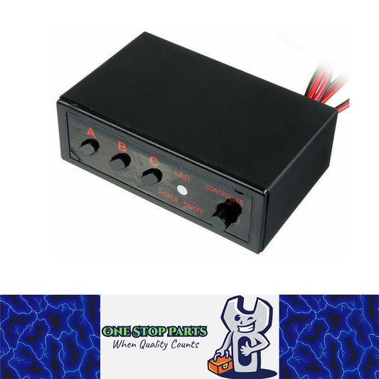 12v LED Strobe controller 3 Modes of strobe with on/off switch with 2 outputs