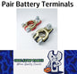 2 x Battery Terminals Positive and Negative Original Style Terminals (Style 3)
