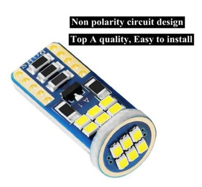 10 x WHITE T10 Super Bright Canbus 18smd 400 Lumens Non Polarity (10pcs)