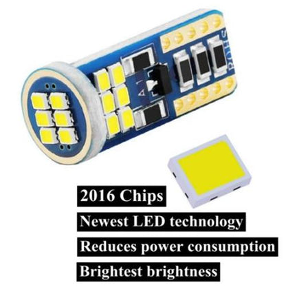 10 x WHITE T10 Super Bright Canbus 18smd 400 Lumens Non Polarity (10pcs)
