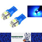 2PCS 12V BLUE T10 5 SMD LED GLOBES 88 LUMENS GREAT FOR PARKERS DASH