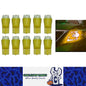 10 X AMBER 12V T10 6 LED GLOBE REPLACEMENT 90 LUMENS GREAT FOR PARKER DASH 10PC