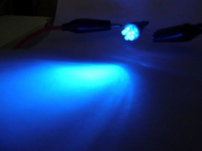 10 X BLUE 12V T10 6 LED GLOBE REPLACEMENT 90 LUMENS GREAT FOR PARKERS DASH 10PC