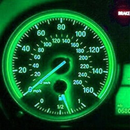 10 X GREEN 12V T10 6 LED GLOBE REPLACEMENT 90 LUMENS GREAT FOR PARKERS DASH 10PC