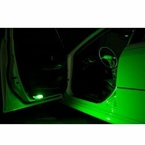 10 X GREEN 12V T10 6 LED GLOBE REPLACEMENT 90 LUMENS GREAT FOR PARKERS DASH 10PC
