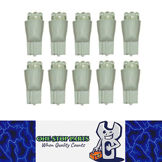 10 X WHITE 12V T10 6 LED GLOBE REPLACEMENT 90 LUMENS GREAT FOR PARKERS DASH 10PC