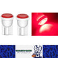 2PCS RED 12V T10 COB 180 DEGREE SPREAD 100LM BEST T10 COB LED FOR DASH