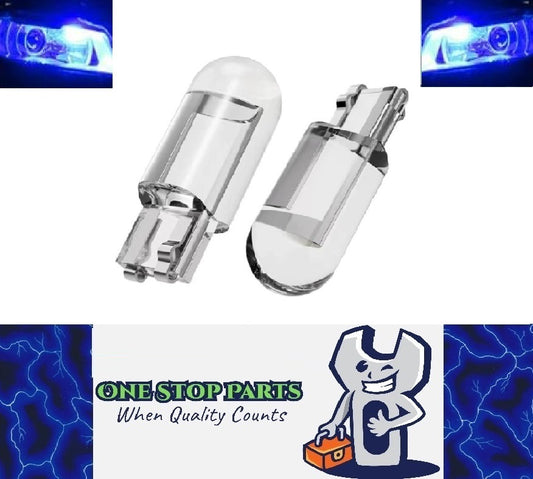 2 x Blue T10 LEDs Dome Gel COB Ideal Parker Dome and Dash Lights  (2pcs)