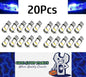 20 x Blue T10 LEDs Dome Gel COB Ideal Parker Dome and Dash Lights (20pcs)