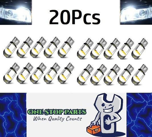 20 x Cool White T10 LEDs Dome Gel COB Ideal Parker Dome and Dash Lights (20pcs)