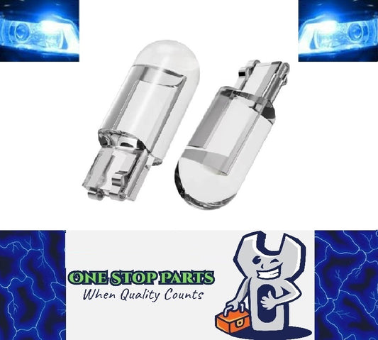 2 x Ice Blue T10 LEDs Dome Gel COB Ideal Parker Dome and Dash Lights  (2pcs)