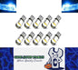 10 x Ice Blue T10 LEDs Dome Gel COB Ideal Parker Dome and Dash Lights (10pcs)