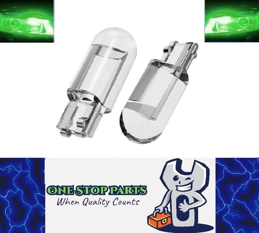 2 x Green T10 LEDs Dome Gel COB Ideal Parker Dome and Dash Lights  (2pcs)