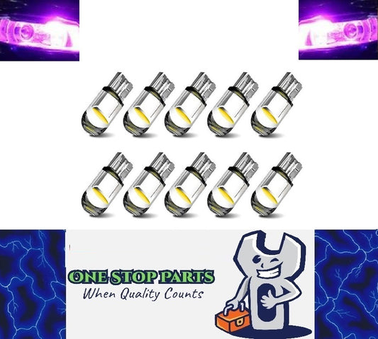 10 x Purple Pink T10 LEDs Dome Gel COB Ideal Parker Dome and Dash Lights (10pcs)