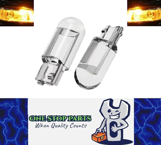 2 x Yellow T10 LEDs Dome Gel COB Ideal Parker Dome and Dash Lights  (2pcs)