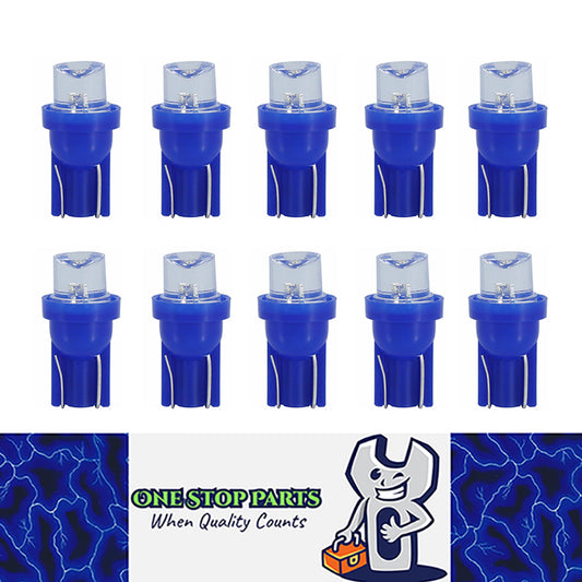10 X BLUE 12V T10 INVERTED HEAD LED GLOBE DASH PARK LIGHT LED REPLACEMENT 10PCS