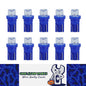 10 X BLUE 12V T10 INVERTED HEAD LED GLOBE DASH PARK LIGHT LED REPLACEMENT 10PCS