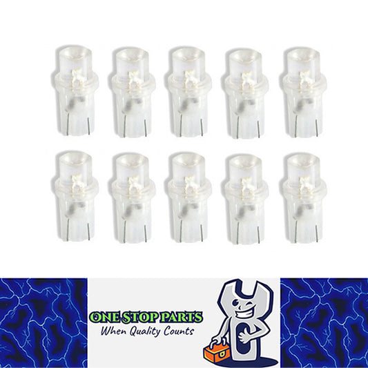 10 X COOL WHITE T10 INVERTED HEAD LED GLOBE DASH PARK LIGHT LED REPLACEMENT