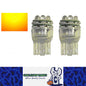 2 X T20 12V 18 LED AMBER GLOBES 108LM T20 7440 YELLOW/AMBER GLOBES 2PC