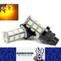 2 x 12V T20 YELLOW LED 7443 7440 LIGHT GLOBE 18 SMD 5050 100/180LM