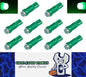 10 X T5 COB Green LED Ideal for instrument clusters, Dash illumination (10pcs)