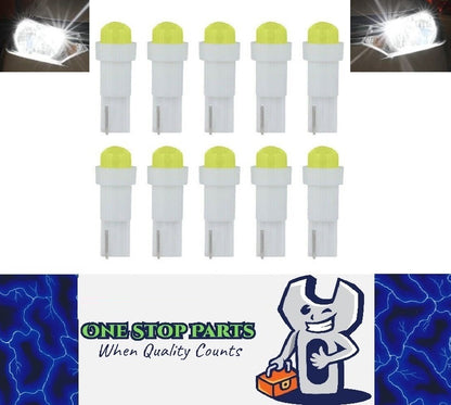 10 X T5 COB White LED Ideal for instrument clusters, Dash illumination (10pcs)