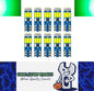 10 x GREEN T5 Super Bright Canbus 9smd 200 Lumens GREEN LEDS FOR DASH (10pcs)