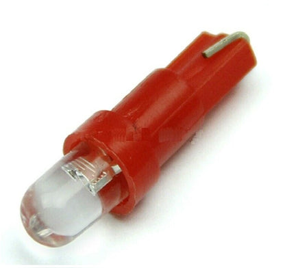 10PCS RED T5 LED DOME HEAD 15 DEGREE ANGLE IDEAL FOR DASH LIGHTS NARROW BEAM