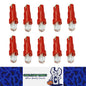 10PCS RED T5 LED DOME HEAD 15 DEGREE ANGLE IDEAL FOR DASH LIGHTS NARROW BEAM