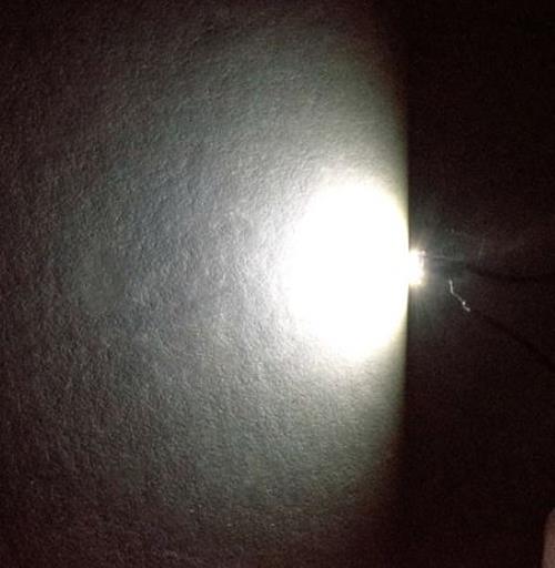 4 X 12V WHITE T6.5 3SMD 24LM BRIGHT 120 DEGREE SPREAD LED LIGHT FOR DASH BOARDS